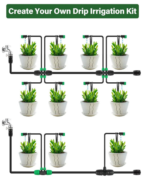 Easy Fit Adjustable Drip Irrigation Drippers Set Of 30 With 360 Degree Flow Control For 4 To 7 Millimeter Tubing watering pots