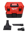 Grab And Go Cordless 1.6 Gallon Wet And Dry Vacuum with brushless motor, onboard accessory storage, and nozzles.