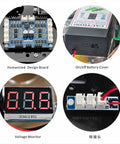 OSOYOO FlexiRover robot car kit: blue board with white headers, battery switch, voltage monitor, connector block.