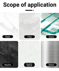 Scope of application for Diamond Hand Polishing Pads Set 60 100 200 400 Grit on slate, tiles, glass, marble, quartz stone, and metal