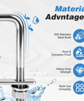 Heavy Duty M12 U Bolts Kit 2-1/16 in Wide by 4-1/2 in Long Stainless Marine Grade 304 U Bolts for Boat Dock Pipe Small Trailer and DIY Woodworking Hardware, 304 stainless U-bolt close-up