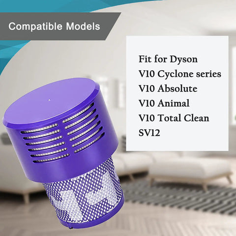 3 Pack V10 Vacuum Filters Replacement Parts For V10 Cyclone Series Absolute Animal Total Clean SV12 purple filter section