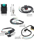 Ride Ready Gy6 50cc To 160cc Ignition Wire Harness Kit with CDI Box, Ignition Coil, Spark Plug, Kill Switch and Key Switch