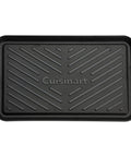 Grilling Prep And Serve Trays Set 17 x 10.5 Inch Dual Nesting Trays Red For Raw Meat And Black For Cooked Food Dishwasher Safe BPA Free Safe Food Handling Fits Up To 6 Burgers Perfect BBQ Accessories, black tray for cooked food