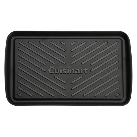 Grilling Prep And Serve Trays Set 17 x 10.5 Inch Dual Nesting Trays Red For Raw Meat And Black For Cooked Food Dishwasher Safe BPA Free Safe Food Handling Fits Up To 6 Burgers Perfect BBQ Accessories, black tray for cooked food
