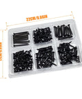 Wood And Drywall Screw Kit With 205 Piece Phillips Assortment In 6 Sizes For Easy DIY Projects 2 In 1-1/2 In 1-1/4 In 1 In 3/4 In 5/8 In Ideal For Wood And Drywall, 205-piece tray