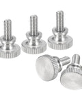 M4x8mm Knurled Thumb Screws 5 Pieces Stainless Steel 304 With Flat Knurled Head For Solid No Fuss Grip Knobs Fasteners Ideal For DIY Projects And Electronics Indoors