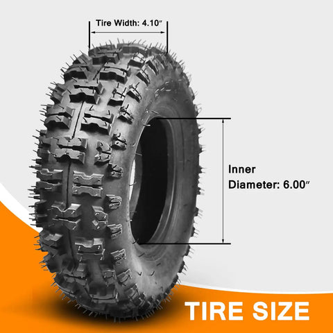 4.10 by 3.50-6 NHS tire and inner tube for outdoor equipment