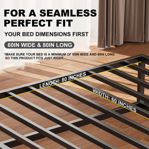 Hassle Free Queen Bunkie Board For Rock Solid Mattress Support dimensions 60in wide 80in long for perfect fit.