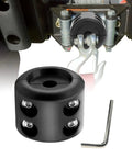 Beefy Rubber Winch Stopper For Synthetic Winch Rope Hook Saver with Allen wrench, stainless screws and nuts shown mounted