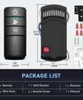 Universal Ceiling Fan Remote Kit With 3 Speed Settings And Light Dimmer Compatible With Hunter Fans Harbor Breeze shown with components