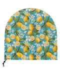 Heavy Duty Weatherproof Fan Cover Fits 24 Inch Outdoor Pedestal Wall Mount Industrial Fans Solid Cloth Guard with lemon pattern design.
