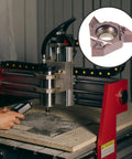 Workhorse Indexable Internal Threading Tool With 16ER Ag60 VP15 Blades in use on a lathe machine for stainless steel machining