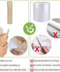 Comparison image of Green Eco Friendly Honeycomb Packing Paper Cushioning Wrap 12 Inch By 200 Ft and traditional bubble wrap, highlighting features.