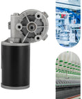 24V 80W 220RPM Brushed DC Gear Reduction Motor With Left Position Mount High Efficiency Gearbox SDX20U in aluminum housing