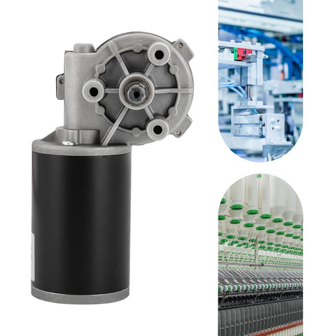 24V 80W 220RPM Brushed DC Gear Reduction Motor With Left Position Mount High Efficiency Gearbox SDX20U in aluminum housing
