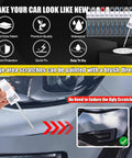 Using Cadillac Black Raven Touch Up Paint Kit 2 In 1 Scratch Remover Pen with micro applicators on car scratch.