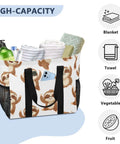 Sloth Print Beach Tote With Cool Sunglasses For Women And Girls Large Lightweight Canvas Tote Bag with items inside, high capacity