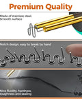 Plastic Welding Staples Repair Kit With 3000 Hot Staples In 6 Types showing stainless steel staples and notch design