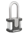 50mm Laminated Steel Padlock Set Keyed 2 Inch Shackle Boron Steel Body Built Tough Weatherproof Heavy Duty Locks 4 Pack