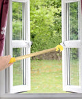 0.4m Adjustable Window Catch Pole Tool For High Windows Ergonomic Tension Rod in use opening a kitchen bay window