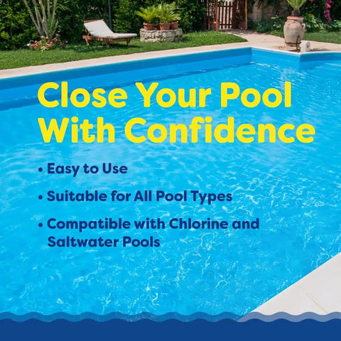 Pool Winterizing Kit For Above Ground And In Ground Pools All In One Chemistry Set Up To 15,000 Gallons Quick Close Solution