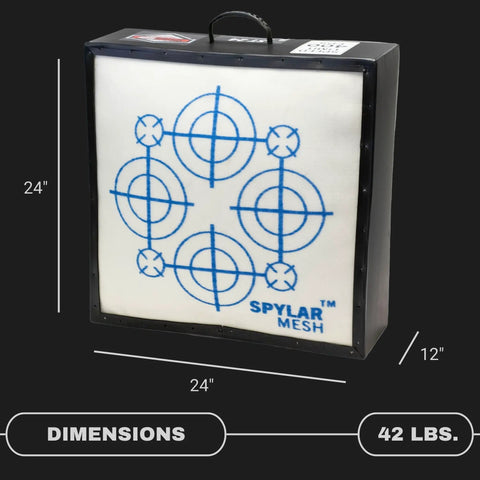 Beast Archery And Crossbow Target Up To 400 FPS With Easy Arrow Pull, All Weather Cover, Rugged Spylar Facing, 24x24 inches