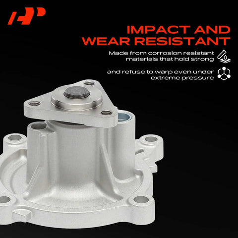 Engine Water Pump Replacement For 6.7L V8 Diesel Ford F250 F350 F450 Super Duty assembly showing corrosion-resistant aluminum housing.