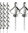 Heavy Duty Assorted Universal Blind Rivets Kit With Aluminum Cap And Stainless Mandrel, showing detailed view of rivets