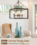 E12 LED Candelabra Bulbs Dimmable in a dining room chandelier, 2700K soft warm glow, energy-saving, displayed over a dining table