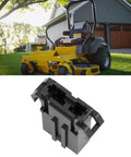 Rock Solid 2 Pin Fuse Holder Fixed Socket Drops Right In For No Sweat MPN 601047 Swap On Zero Turn Lawn Mowers image with yellow mower.