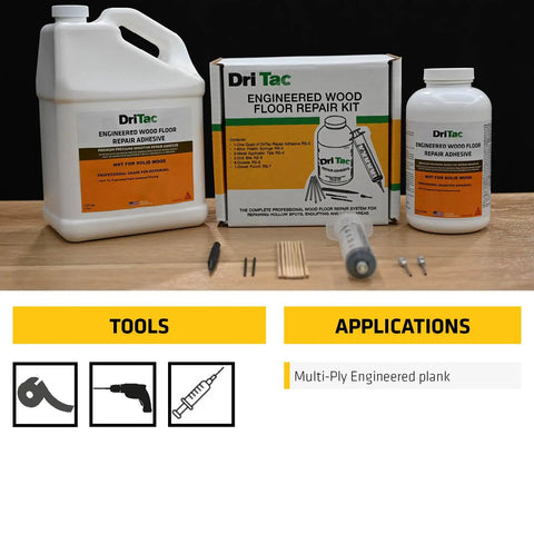 Professional Wood Floor Gap Repair Adhesive White No Set Time Bond For Engineered Wood Floors Stops Popping And Gaps Easy To Apply For Pros And DIYers 1 Qt