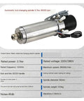 ISO20 Pneumatic Tool Changer High Speed Electric Spindle 80mm 3.7KW CNC Milling Beast For Metal Processing 36000RPM