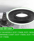 Straight Up Heavy Duty Washer Tub Bearing And Seal Replacement Kit Ditch That Rattling Noise For Top Front Load Machines Plug And Play Install Guarantees Smooth Spin Daily showing black lip gasket with steel shaft.