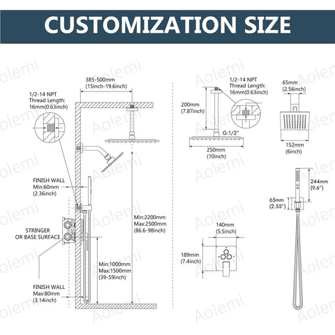 Top Shelf Ceiling Shower Faucet Set Featuring Dual Head Rain Shower Kit In Sleek Matte Black Finish Heavy Duty Stainless Steel And Brass Build For Durable Bathroom Upgrades And High Pressure Flow