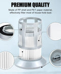 2 Pack Replacement HEPA Vacuum Filter For Bissell Zing Canister 2156 1665 16652 Series Fits 1613056 Top Notch Filtration