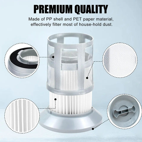2 Pack Replacement HEPA Vacuum Filter For Bissell Zing Canister 2156 1665 16652 Series Fits 1613056 Top Notch Filtration