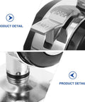 Office Chair Caster Wheel Zinc Alloy Swivel Wheel with Brake, 4pcs featuring locking mechanism detail and sturdy base.