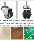 Five Piece Rollerblade Caster Wheels Featuring Smooth Tpe Rubber Rollers Quick M8 M10 M12 Stem Swap Heavy Duty Office Chair Replacement showing casters for various floor types.