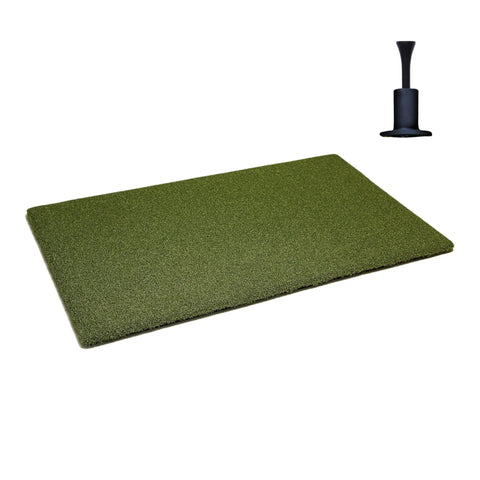 High Density 3x5 Ft Golf Practice Mat With Real Tee Compatibility Indoor Outdoor Turf Hitting Surface Heavy Duty Rubber Backing