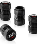 Heavy Duty Aluminum Alloy Tire Valve Stem Cap Covers 4 Pack Universal Black Air Caps For Cars Trucks Motorcycles Bicycles