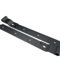 Heavy Duty Hook And Band Hinges For Shed Barn Gates solid black metal hardware with mounting holes for easy installation.