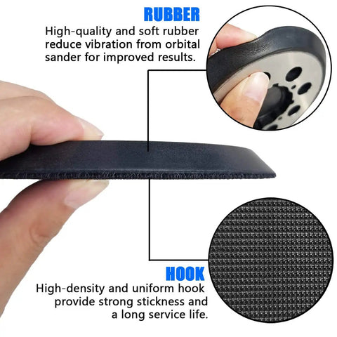 5 Inch Hook And Loop Sander Pad Replacement Direct Fit For DWE6423 DWE6423K DWE6421 DWE6421K DCW210B Random Orbital Sander With Easy Screw On Install For Precision Sanding And Quick DIY Projects