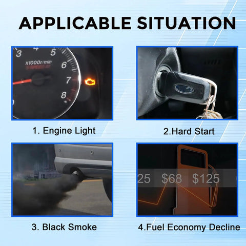 Dashboard and car symptoms linked to Mass Air Flow Sensor MAF for Nissan 350Z 370Z Altima Frontier Murano Xterra Infiniti G35 G37.