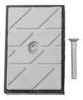 Tough-As-Nails Heavy-Duty Conveyor Block For Edge Banding Machines Built To Last And Keep Precise Alignment Under Heavy Use Wear-Resistant 71x48mm Panel Easy Mount Compatible With Most Edge Banders And Quick Setup, 71x48mm metal and plastic block with screw