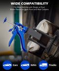 Dual Piston Brake Caliper Compressor Tool For Fast Pad Replacement Pro Grade Gear shown compressing brake caliper piston.