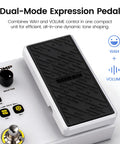 Dual Stomp Multi Effects Guitar Pedals Dope Rechargeable Processor with expression wah and volume control pedal