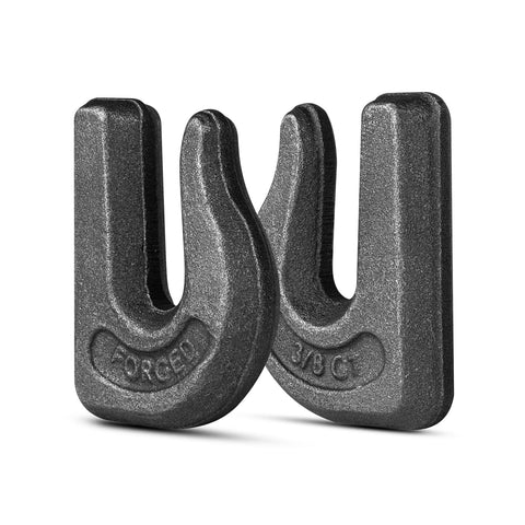 Heavy Duty Three Eighths Inch Grade Seventy Clevis Grab Hooks For Tractor Bucket Weldable Chain Hooks For Pulling And Lifting Rugged Workhorse