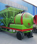 Pro Grade Small Concrete Mixing Plant For Warehouse Floors For Floor Pouring And Ultra Flat Surfaces Eco Friendly Green Construction Flexible Layout Portable Mobile Concrete Mixer For Durable Smooth Warehouse Floors, green mobile mixer on wheels