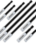 9 Piece CrV Screwdriver Bit Holders Set with Magnetic Extension Socket Drill Bit Holder Hex Shank, varied sizes.